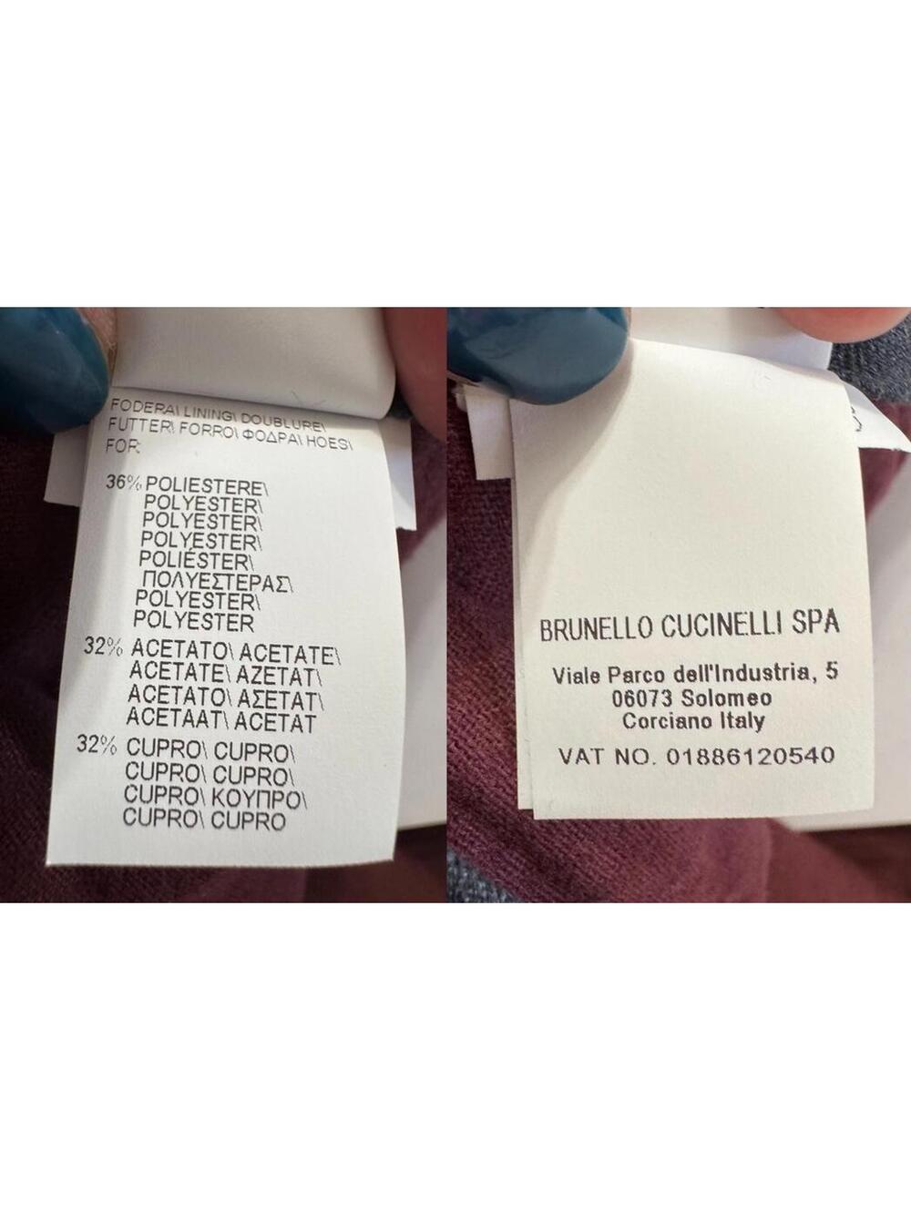 EUC $1900 BRUNELLO CUCINELLI WOMENS SIZE 4 BURGUNDY CORDUROY WIDE LEG PANTS - Picture 8 of 8